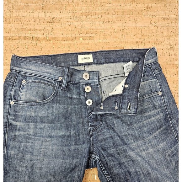 Hudson Jeans Mens 30 Byron 5 Pocket Straight Button Fly 30 Medium Wash Denim USA - Picture 4 of 8